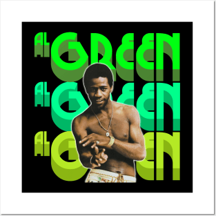 Al Green - Retro 70s Sha La La FanArt Design Posters and Art